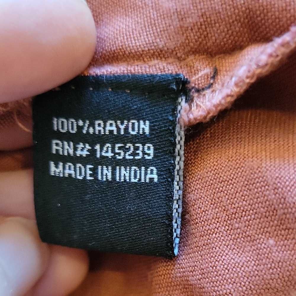 Style Envy Rust Button-Down Shirt - Picture 5 of 5